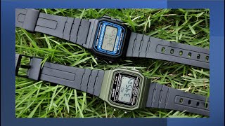 Casio F105W vs F91W [upl. by Aicinoid364]