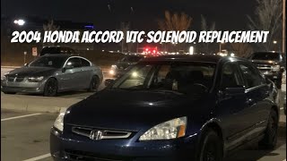 2004 Honda Accord 7th gen k24a4 VTC VVT Solenoid replacement POV [upl. by Otirecul942]