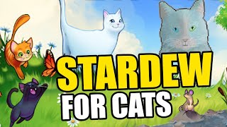 Stardew Valley FOR CATS  Becoming a cat in quotCattailsquot WHOLESOME GAME [upl. by Yoral704]