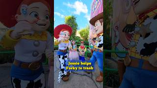 Jessie Tries to Put Forky in the Trash  Toy Story Characters [upl. by Ylatan544]