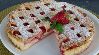 TARTA ENREJADA CON FRESAS Y CREMA PASTELERA [upl. by Aneri]