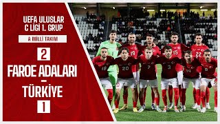 Faroe Adası 2  1 Türkiye  UEFA Uluslar C Ligi Son Maçı [upl. by Nima]