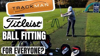 What Golf Ball Should I Use Trackman Titleist Ball Fitting [upl. by Norri203]