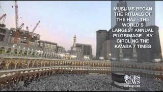 Muslim pilgrims perform walk around the Kaaba [upl. by Couchman]