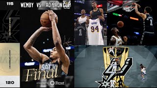 Hard fought effort vs Lakers comes up short for the Spurs in their Emirates NBA Cup Opener [upl. by Demaria331]