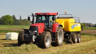 Case IH cvx 195 ampNew Holland BB9060 amp McHale 998  Loonw Kristof Willems [upl. by Eerual350]