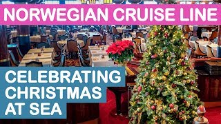 Norwegian Cruise Line NCL Celebrating Christmas at Sea [upl. by Elder]