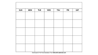 Printable Blank Calendar Templates  Wiki Calendar [upl. by Ednutey]