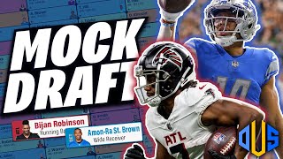 Full PPR Fantasy Mock Draft  Ep 393 [upl. by Araz]