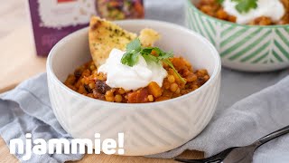 Stoofpotje van pompoen en parelcouscous Recept  njammie [upl. by Nyladnor441]