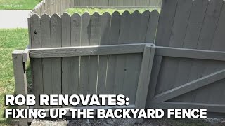 Rob Renovates  Fixing up the backyard fence [upl. by Shelden793]