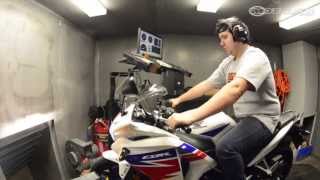 2013 Honda CBR250R on the Dyno  MotoUSA [upl. by Arhsub]