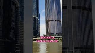 Riverwalk at Brisbane Australia australia travel brisbane river riverside travelvlog [upl. by Trevorr384]