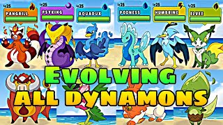 Evolving all dynamons in dynamons worldDynamons evolution update in dynamons worldDynamons world [upl. by Berardo]