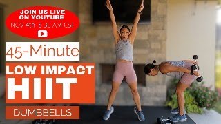 45Minute Low Impact HIIT [upl. by Eeliab]