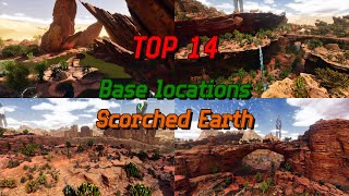 TOP 14 PvE Base Locations on the NEW Map  Scorched Earth  ARK Survival Ascended [upl. by Aba]