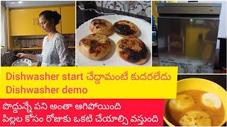 పొద్దున్నే పని అంతా ఆగిపోయిందిపిల్లల కోసం specialDishwasher start చేద్దామంటే కుదరలేదు [upl. by Ensoll]