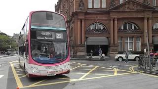 Lothian Buses in Central Edinburgh 13 July 2013 [upl. by Eetnahs]