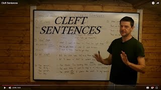 Cleft Sentences [upl. by Noivaz]