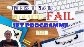 FIVE POSSIBLE REASONS WHY APPLICANTS FAIL JET PROGRAMME STAGE 1 [upl. by Aillicec]