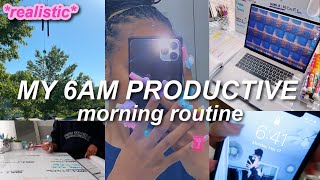 MY 6AM PRODUCTIVE MORNING ROUTINE [upl. by Pegg]