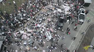 Driver Attacks ProPalestine Rally in Minneapolis [upl. by Antipus58]