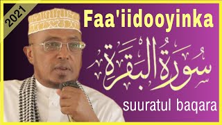 faaiidooyinka iyo fadliga Suuratul baqara [upl. by Fleda]