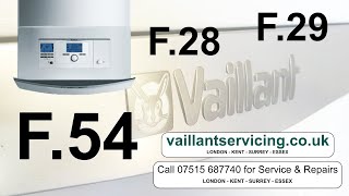 VAILLANT ECOTEC BOILER F54 F28 F29 fault codes what does this mean And how to fix Gas Valve [upl. by Anilok]