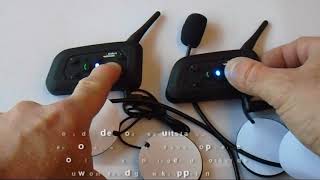 motor headset pairing 2 modules interphone v6 [upl. by Neumann]