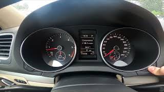 How to Find and Reset Average Fuel Consumption Volkswagen Golf VI  2008  2016 [upl. by Makell372]