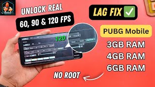 Unlock Real 60 FPS 90 FPS 120 FPS in PUBG Mobile🔥  HOW TO FIX LAG IN PUBG MOBILE ✅ [upl. by Tletski]