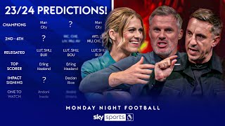 Champions Top 4 BEST signing 👀  Neville Carragher amp Carney PREDICT 2324 PL Season  MNF [upl. by Kahaleel]