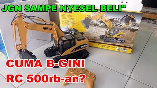 REVIEW RC EXCAVATOR HUINA 1550 HEBATNYA DIMANA [upl. by Nnylyma]