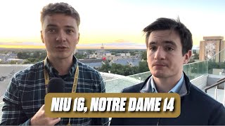 quotIts inexcusablequot — Postgame reaction to Notre Dames EMBARRASSING 1614 loss to NIU [upl. by Tori]