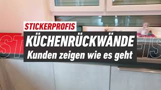 TUTORIAL Verklebung der Küchenrückwand 👩🏻 🧑🏻 MIT 2 PERSONEN VERKLEBEN [upl. by Lenrad]