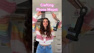 Overhead Phone Mount for Crafting Videos  Crochet Creators [upl. by Anyg811]