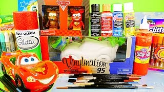 Cars 2 Giant Lightning McQueen Custom Disney Vinylmation DIY How To Paint Toys DCTC Videos [upl. by Lezley979]