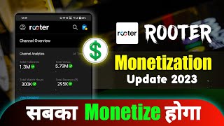 Rooter App Monetize Kaise Kare । Rooter Monetization Update। Rooter Monetization Journey [upl. by Peace]