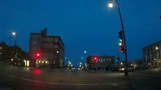 4K Racine Wisconsin Driving Around Downtown And The Beautiful Lake Michigan Shore At Sunrise 2022 [upl. by Stesha]