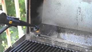 BBQ Cleaning and Degreasing using a Dupray Steam Cleaner [upl. by Ayeki494]