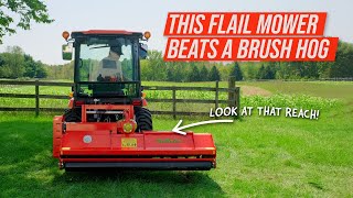 FRONT MOUNT FLAIL MOWER IT’S POSSIBLE WITH THE DEL MORINO FLIPPER [upl. by Ahsasal229]