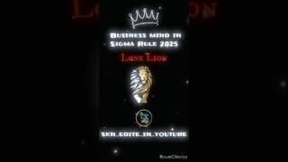 Lone Lion 2025 SIGMARULES motivation sortsviralshort 🔥🔥🔞 [upl. by Anairb]