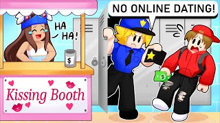 Opening a FAKE KISSING Booth At a HIGHSCHOOL in Brookhaven RP Roblox [upl. by Trefler]