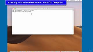 10 Create a virtual environment on Macs [upl. by Aknayirp949]