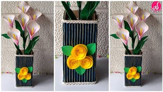 DIY Flower Vase  Handmade Flower Vase  Easy Flower Vase [upl. by Arahas]