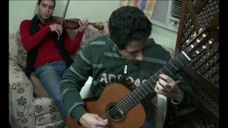 Fransisco Tarrega quotLagrimaquot Violin and Guitar Duet [upl. by Heloise]