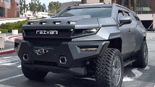 700 000 REZVANI VENGEANCE  810 HP POV dynamic exterior interior Road legal military truck [upl. by Atlas]