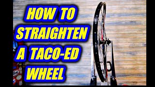 How To Fix Or Straighten A Tacod Bicycle Wheel [upl. by Sweatt]