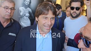 Conte fa una promessa ai tifosi del Napoli dopo aver firmato ✍🏻💙 [upl. by Hgielime]