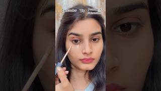 Concealer with  without powder  concealer hack ytshorts makeup ytshorts shorts makeuphacks [upl. by Haddad661]